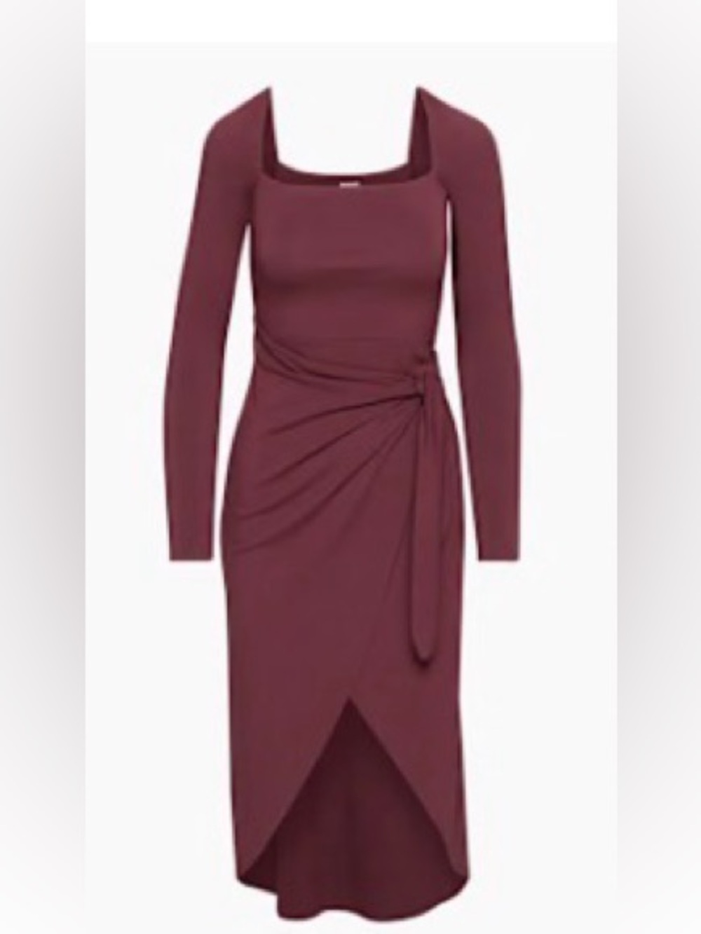 Aritzia long sleeve dress in Burgundy